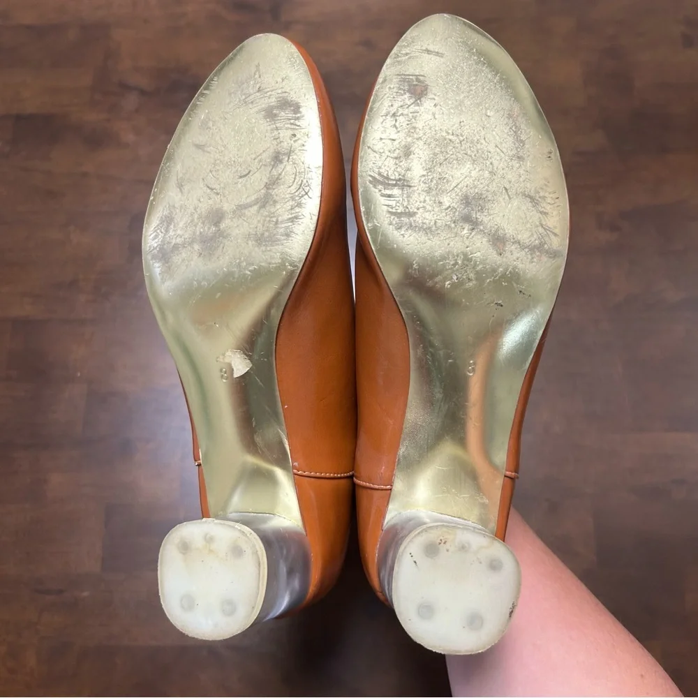 Arden Wohl Cri De Coeur Vegan Leather Booties with Lucite Heel Size 8 - Picture 11 of 13